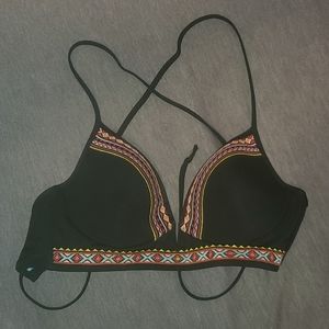 Cute black bikini top